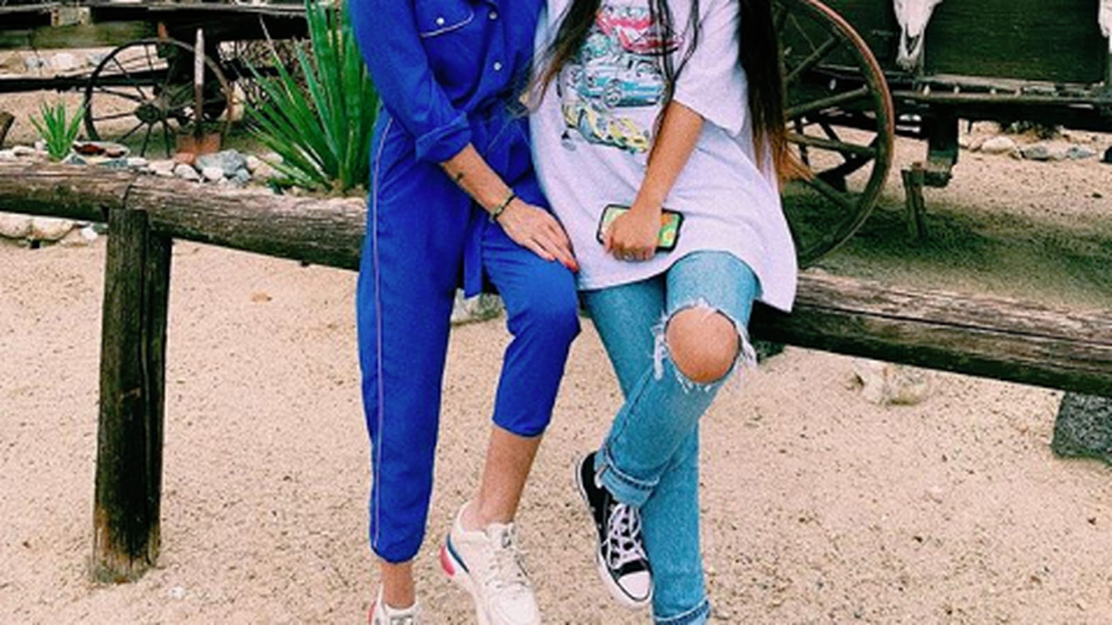 Laeticia Hallyday et Jade Hallyday
