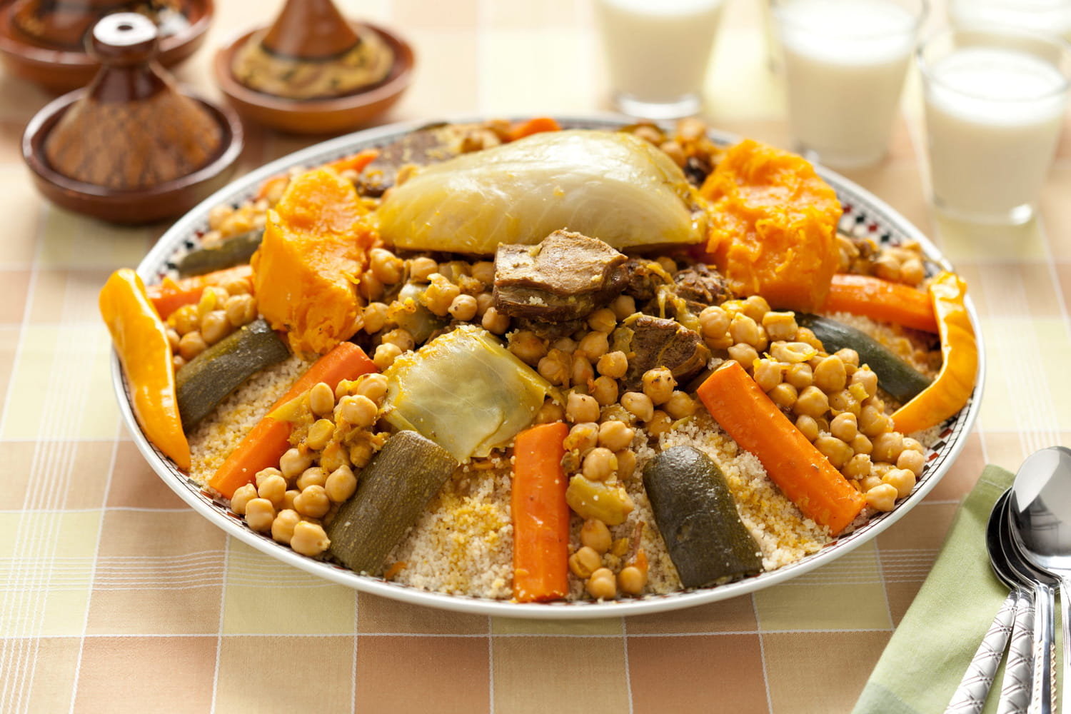 Recettes marocaines : couscous, tajine, brick...