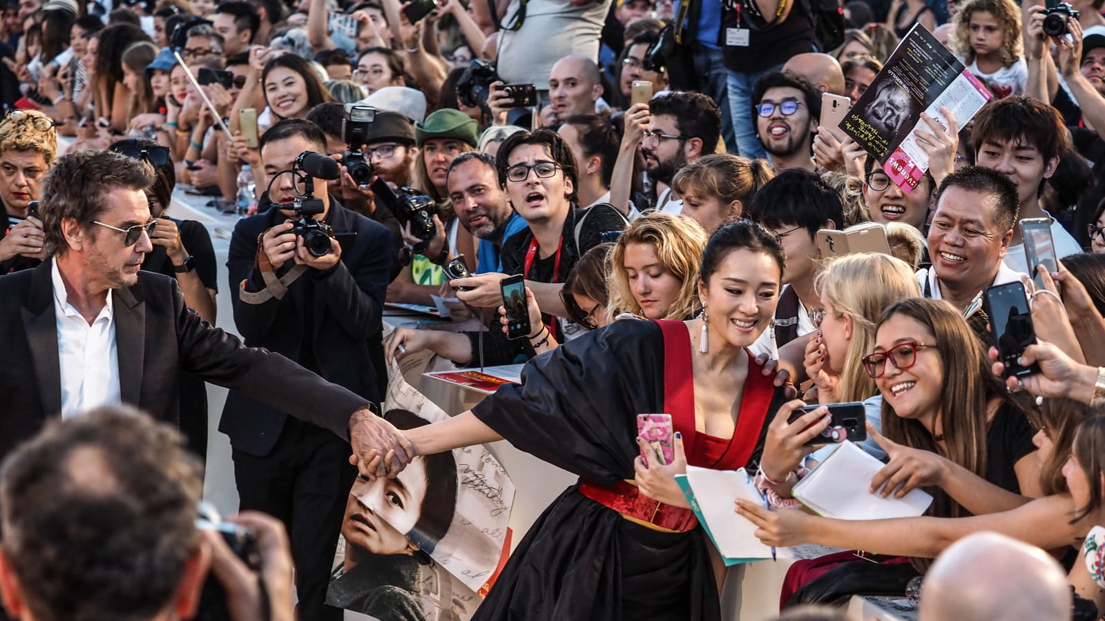 Jean-Michel Jarre et Gong Li