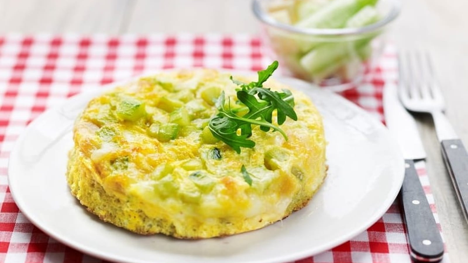 Omelette au concombre