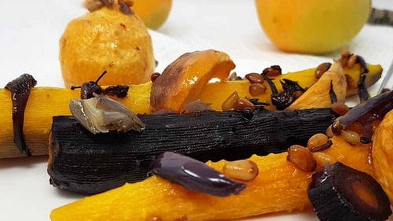 Légumes rôtis à l'huile de noisette