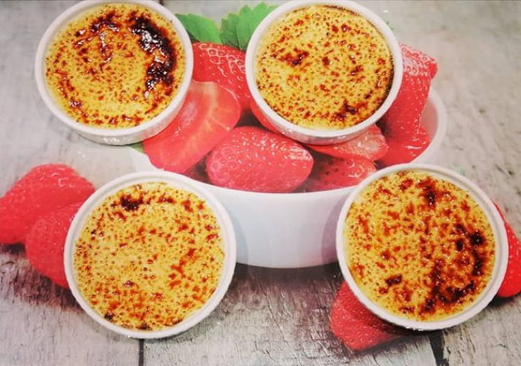 Crème brûlée au café