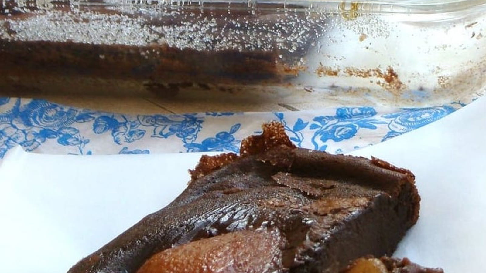 Clafoutis poire-chocolat