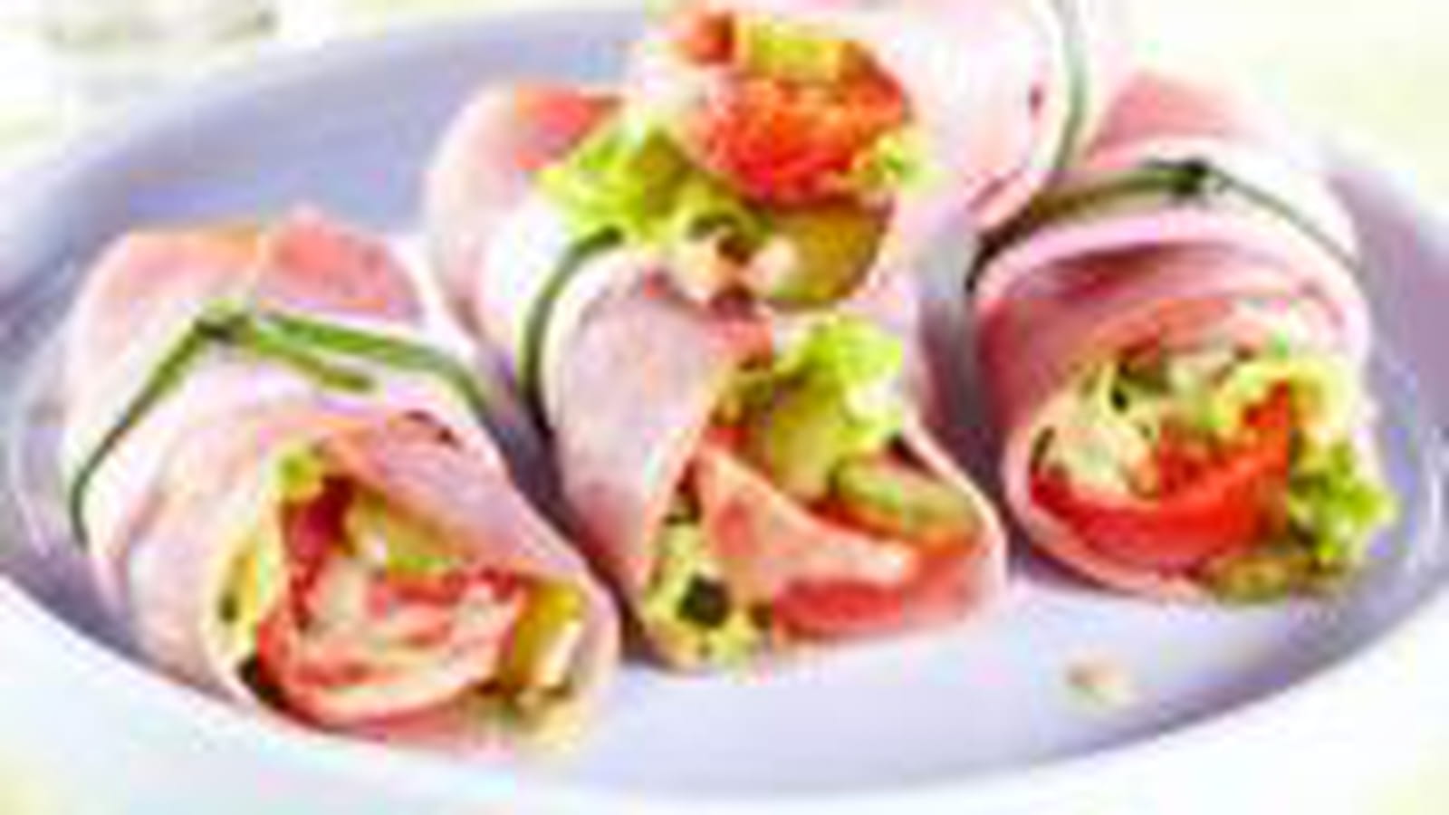 Petits rouleaux de jambon