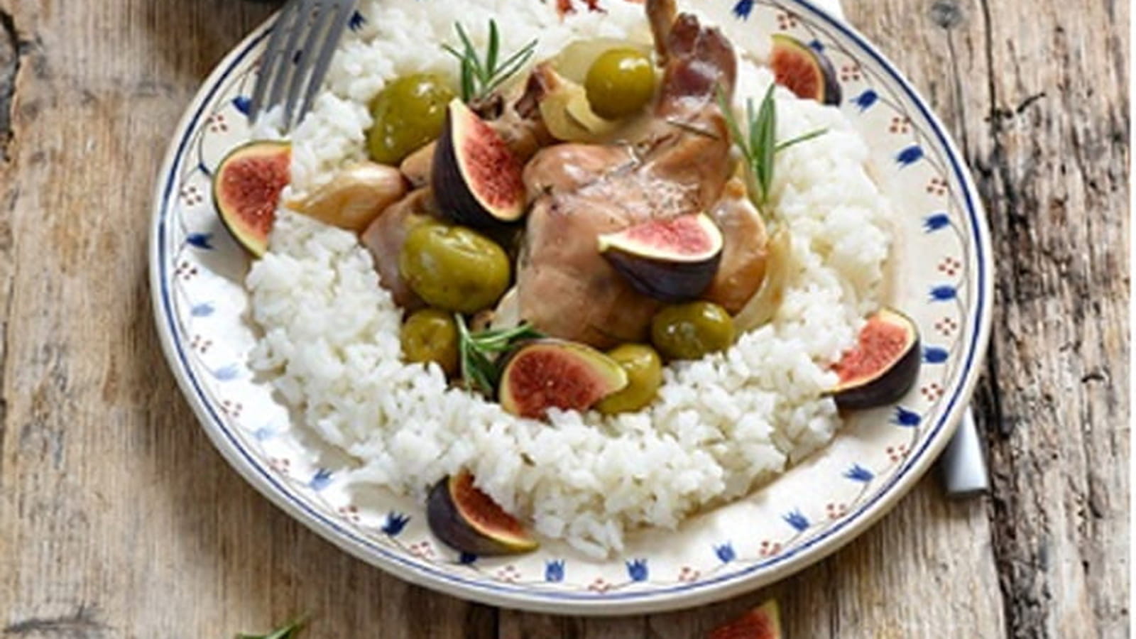 Lapin aux olives vertes d'Espagne Manzanilla