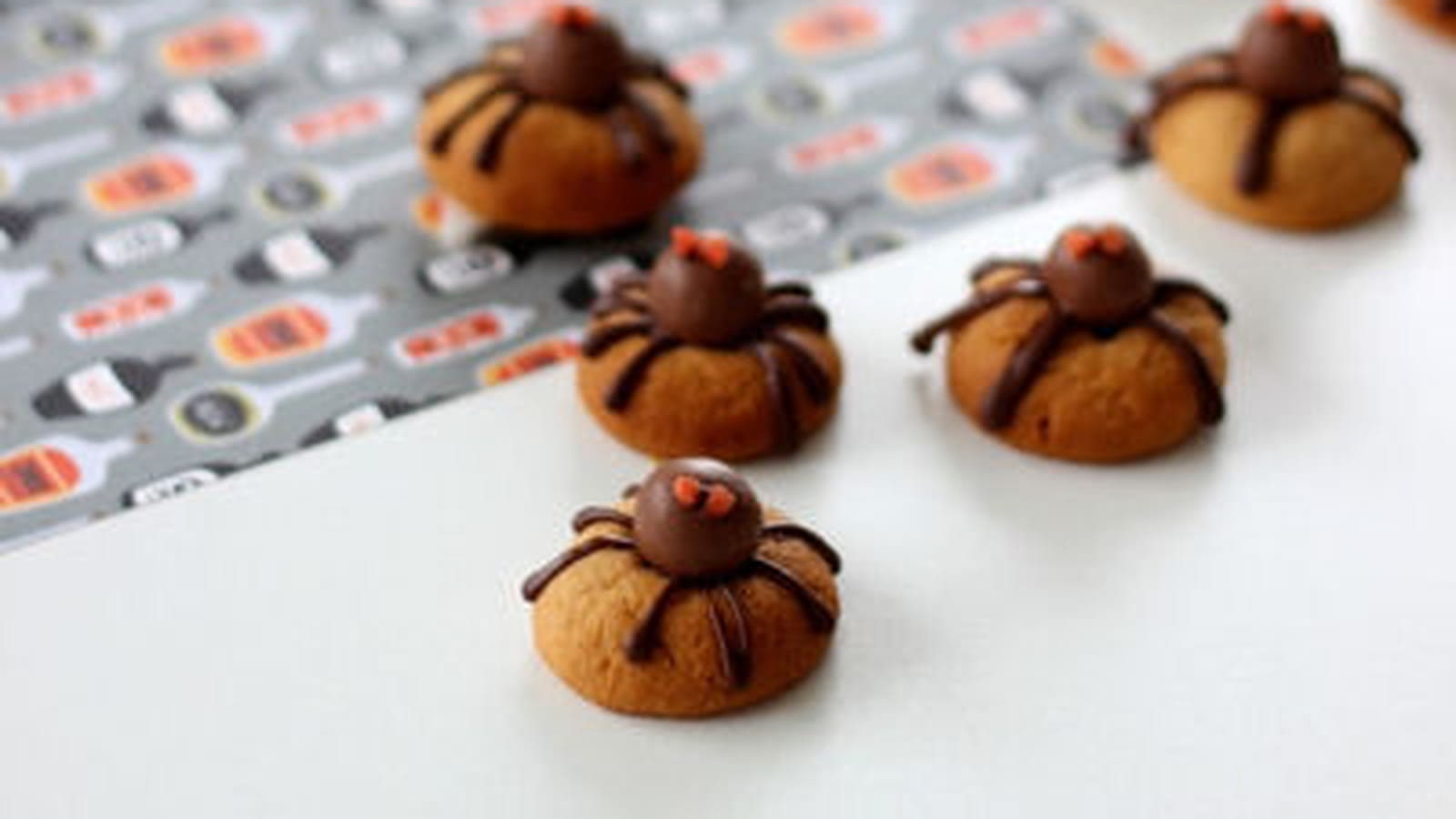 Spider cookies d'Halloween