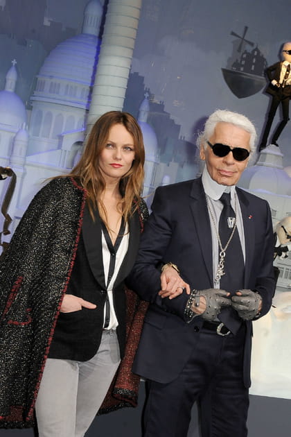 Vanessa Paradis et Karl Lagerfeld