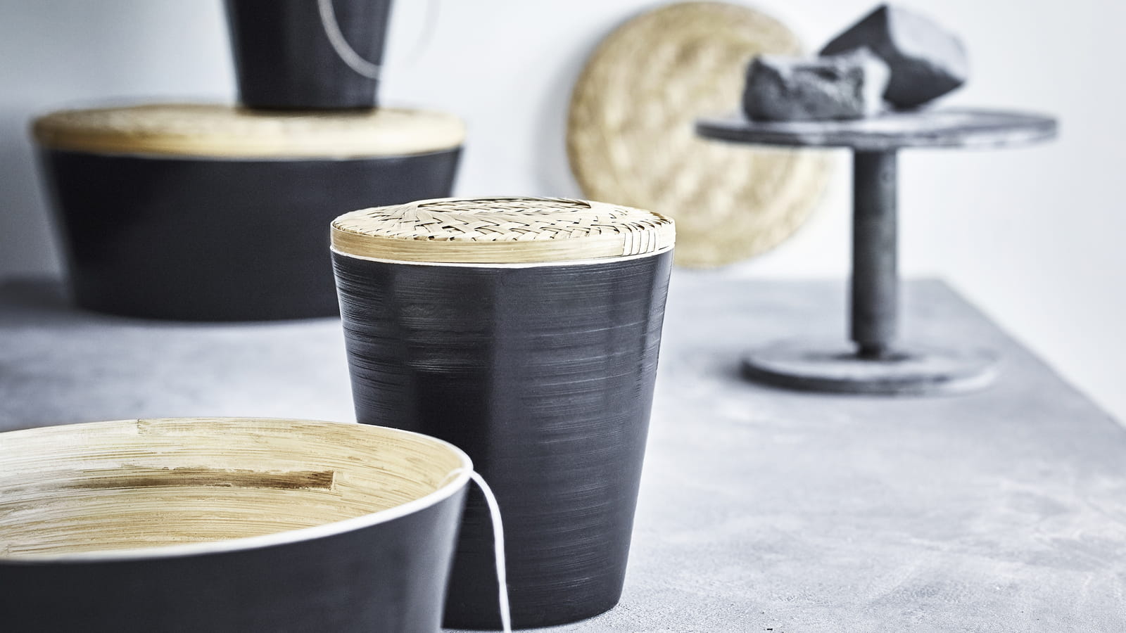 Pots en bambou