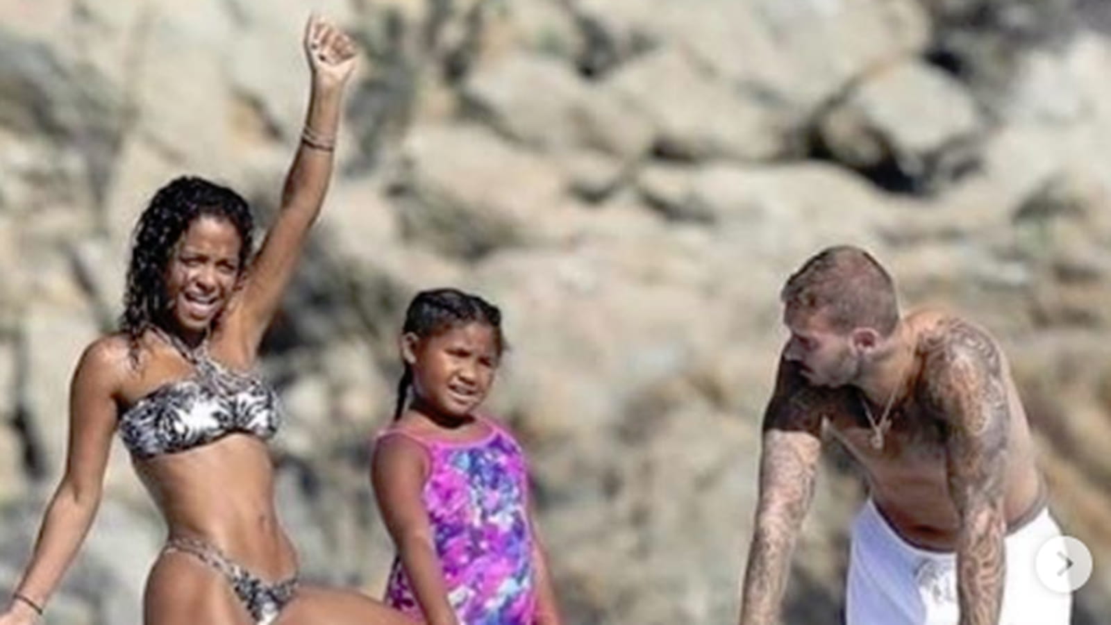 Christina Milian, Violet Madison et Matt Pokora