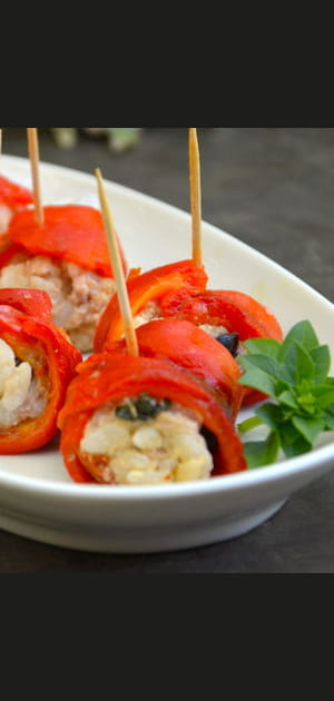 Makis de poivrons au thon