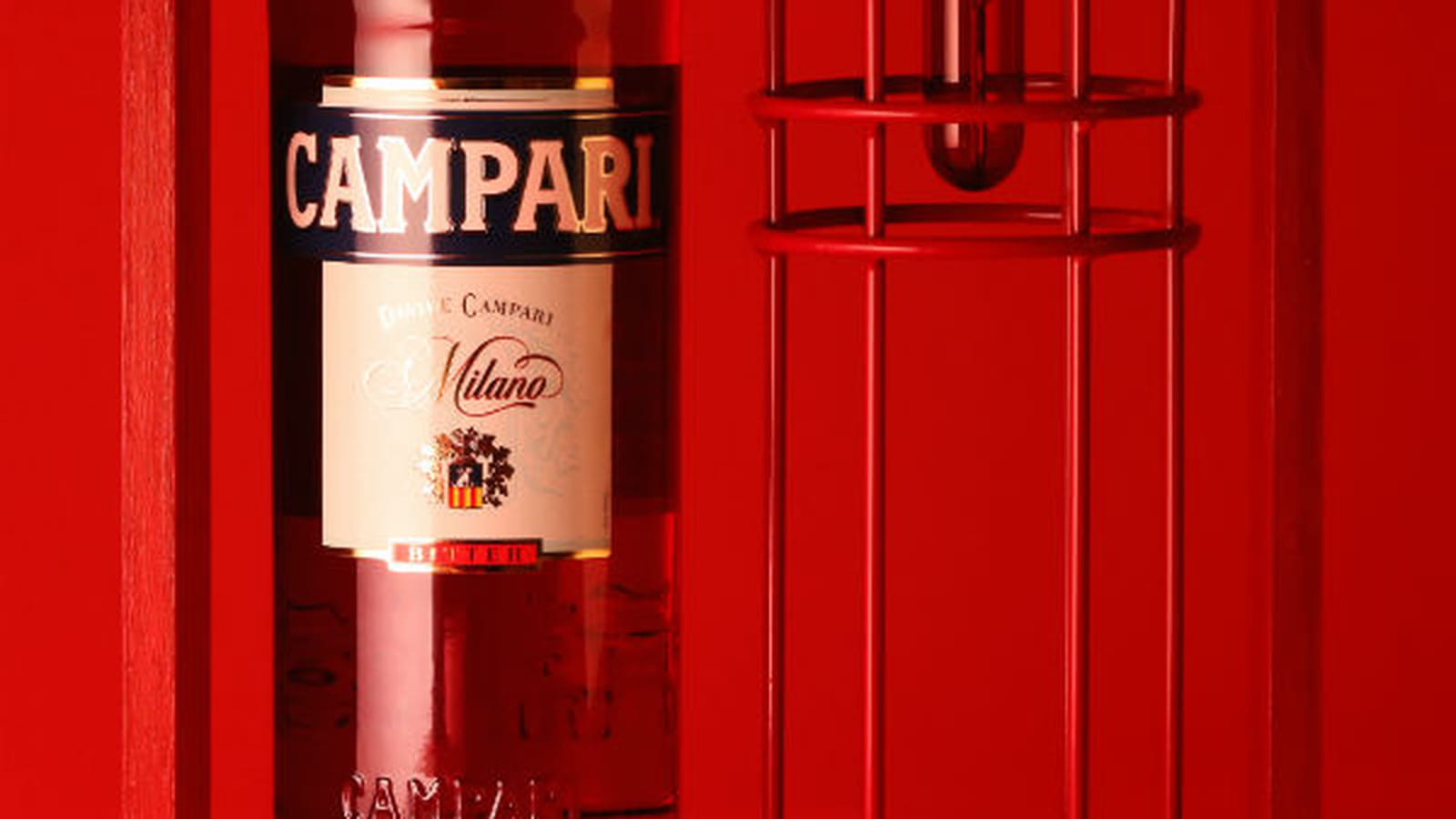 Coffret collector lampe et bouteille Campari