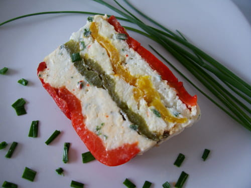 Terrine de poivrons au chèvre