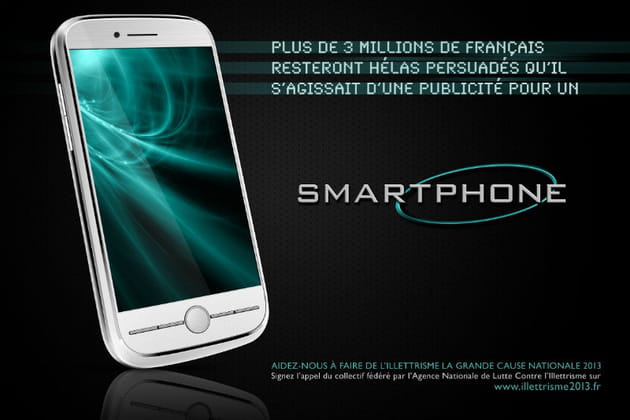 Publicit&eacute; pour un smartphone