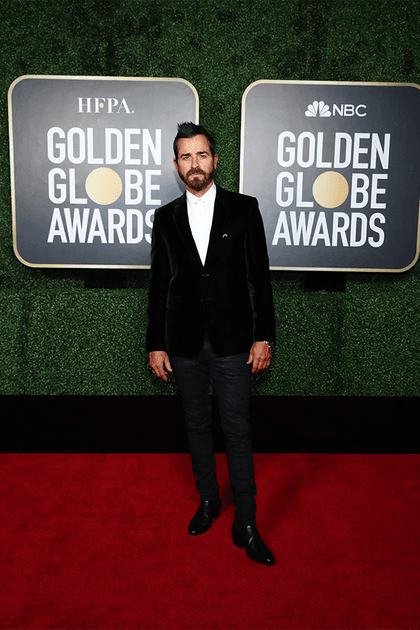 Justin Theroux en costume Saint Laurent