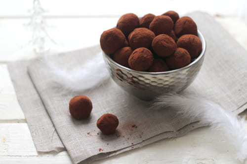 Les véritables truffes au chocolat de Noël