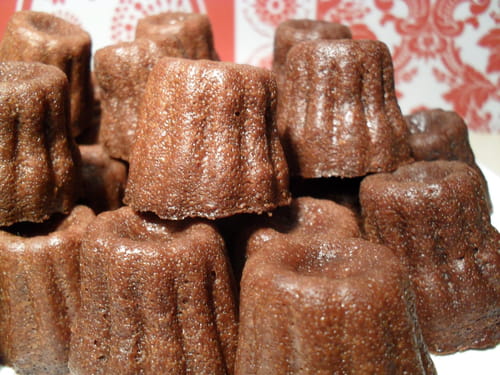 Mini-canelés au chocolat noir