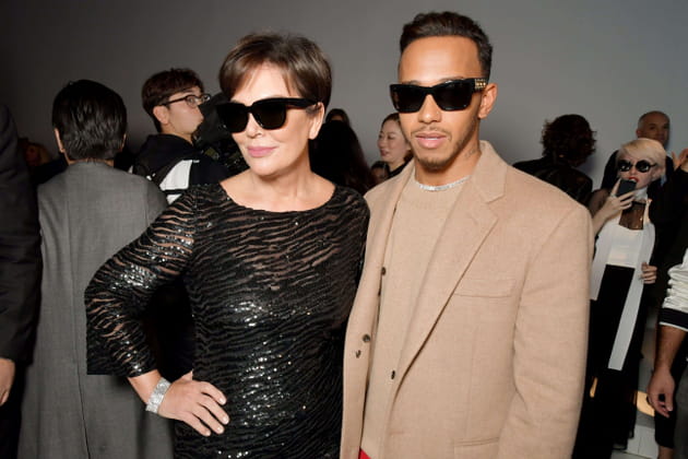 Kris Jenner et Lewis Hamilton