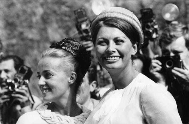 Avec Sophia Loren au Festival de Cannes 1962