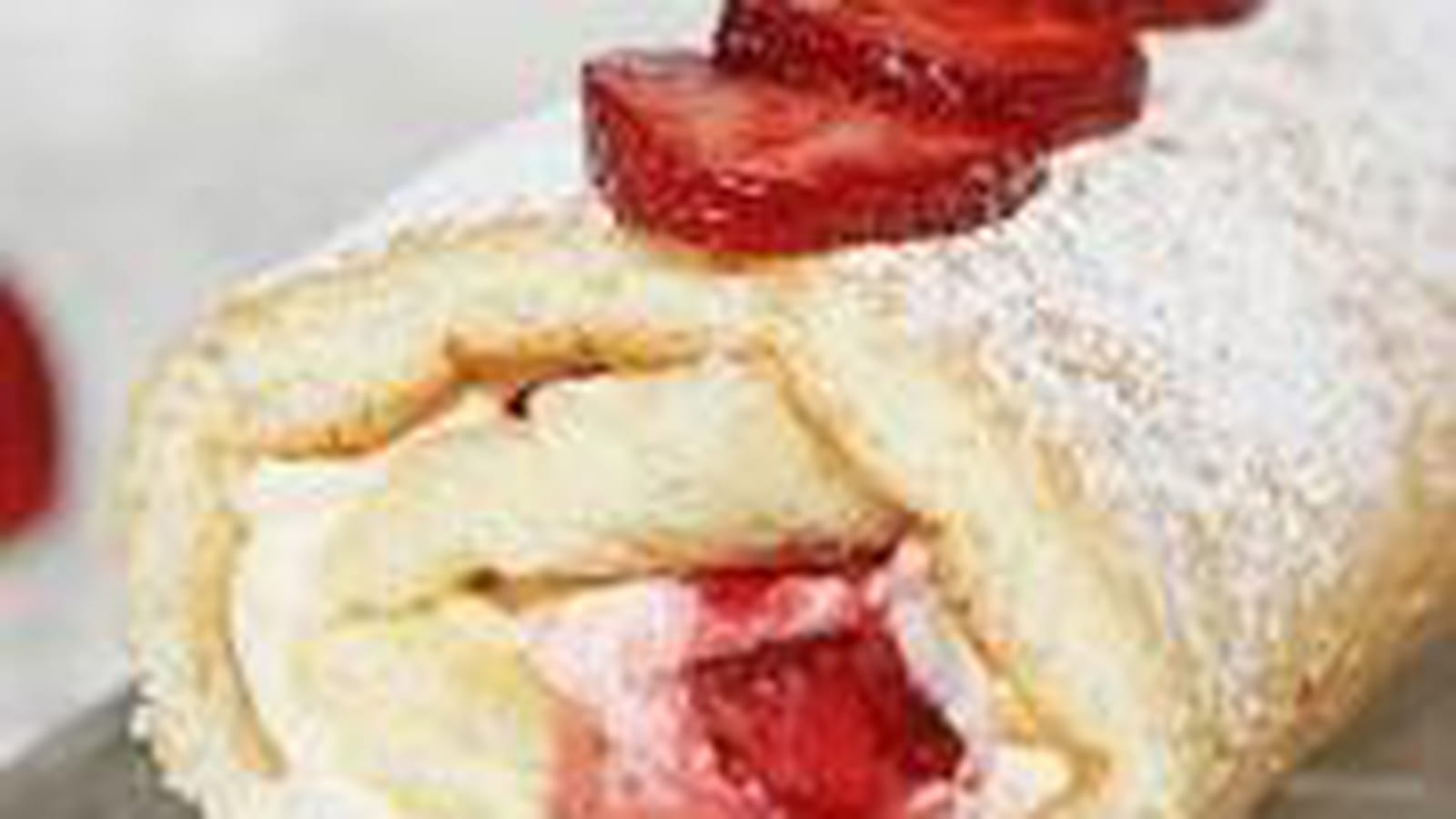 Gâteau roulé fraises et mascarpone
