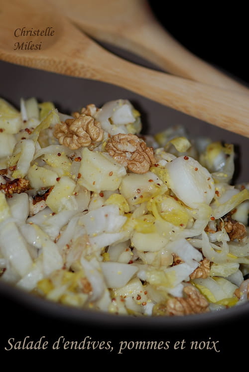salade d'endives, pommes et noix