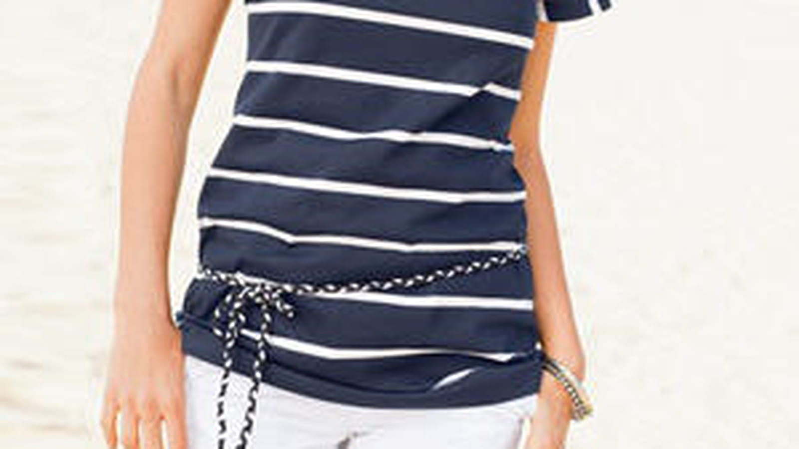 Tee-shirt marine et blanc de La Redoute