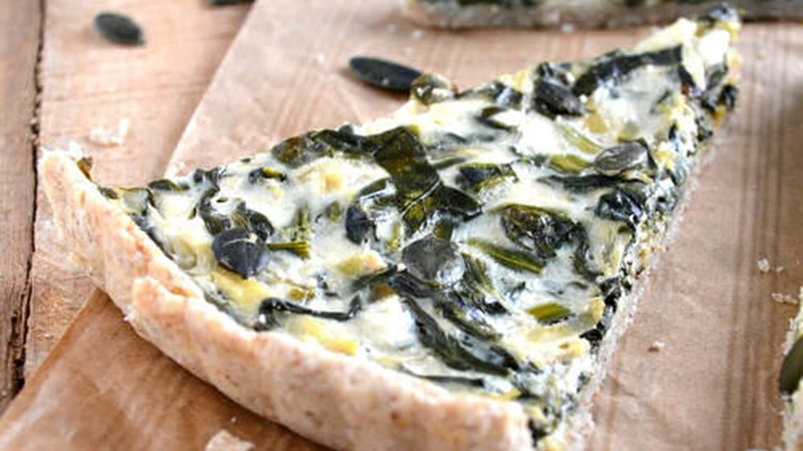 Tarte aux épinards et au tofu soyeux