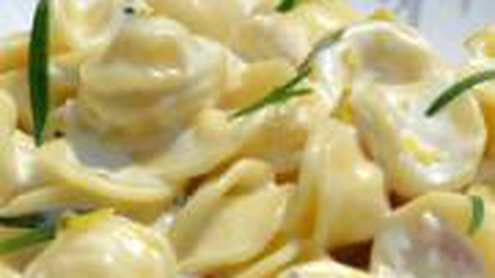 Pâtes orecchiette à la crème de romarin et citron