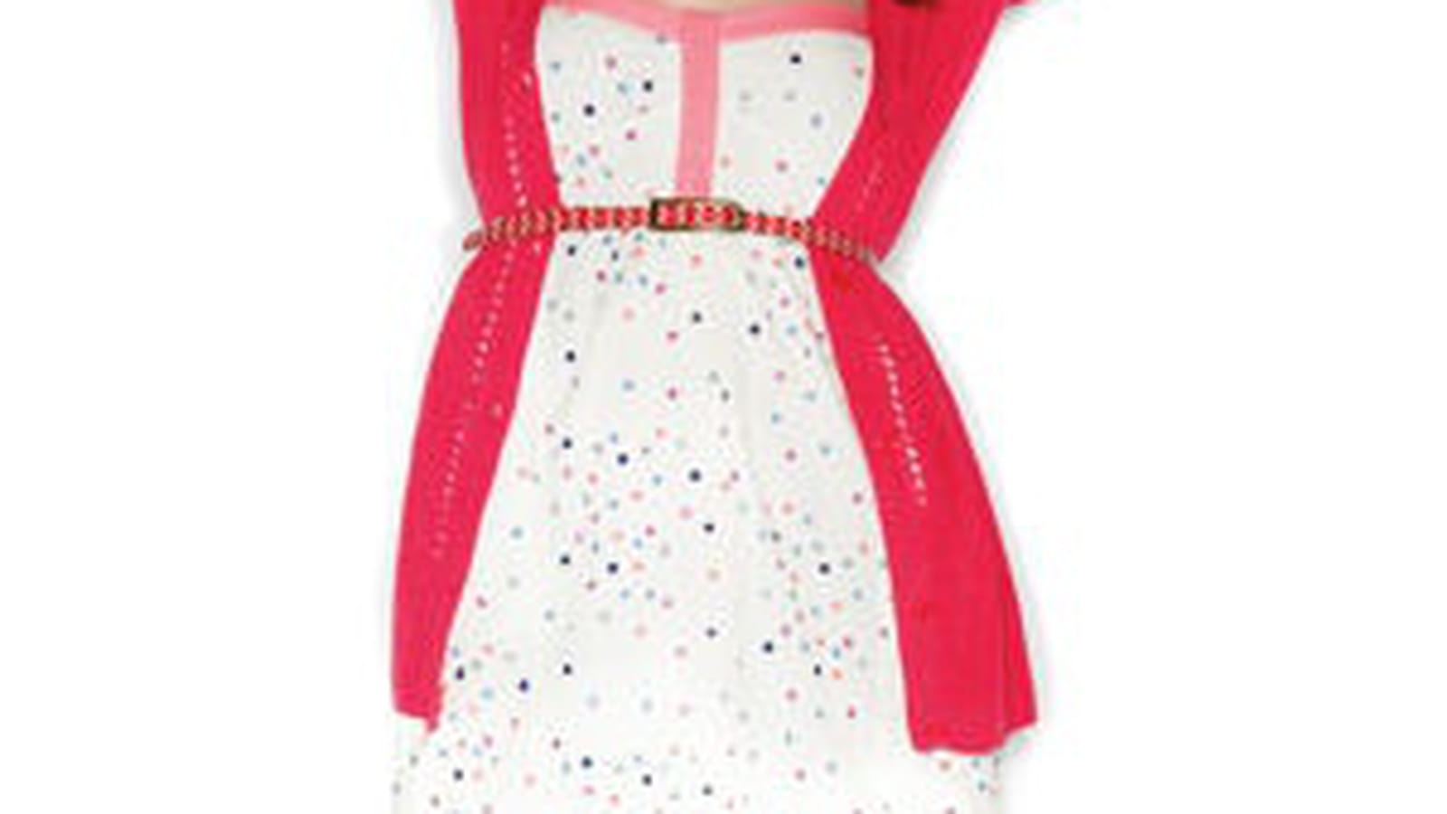 Robe bustier à pois de Naf Naf