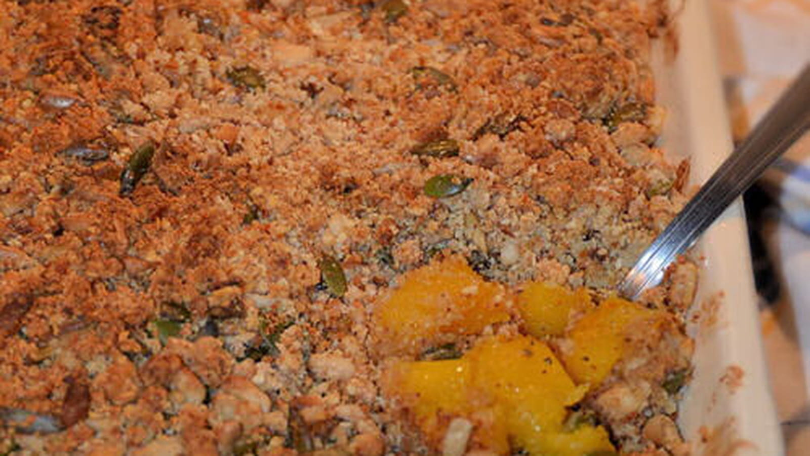 Crumble de Butternut aux graines