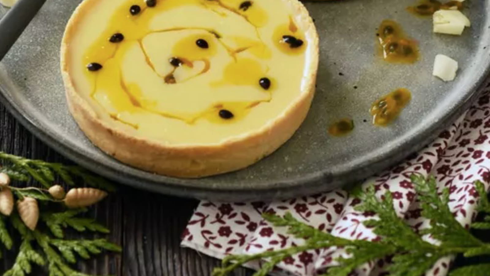 Tartelettes au chocolat blanc et fruits de passion