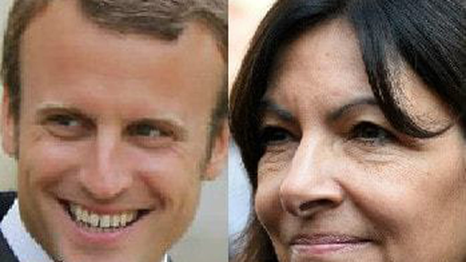 Emmanuel Macron et Anne Hidalgo