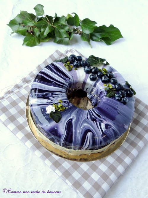 Entremets myrtille pistache