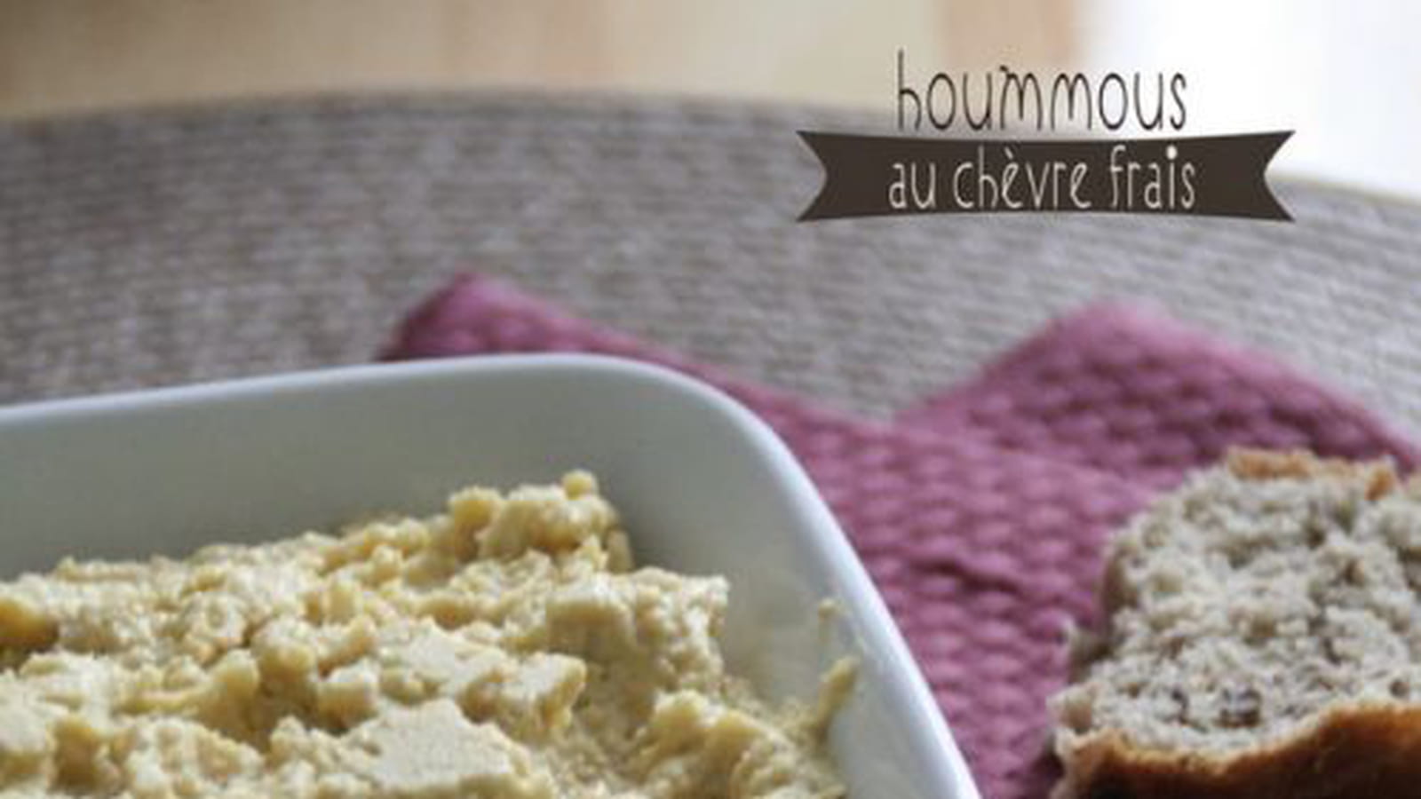 Houmous au chèvre frais