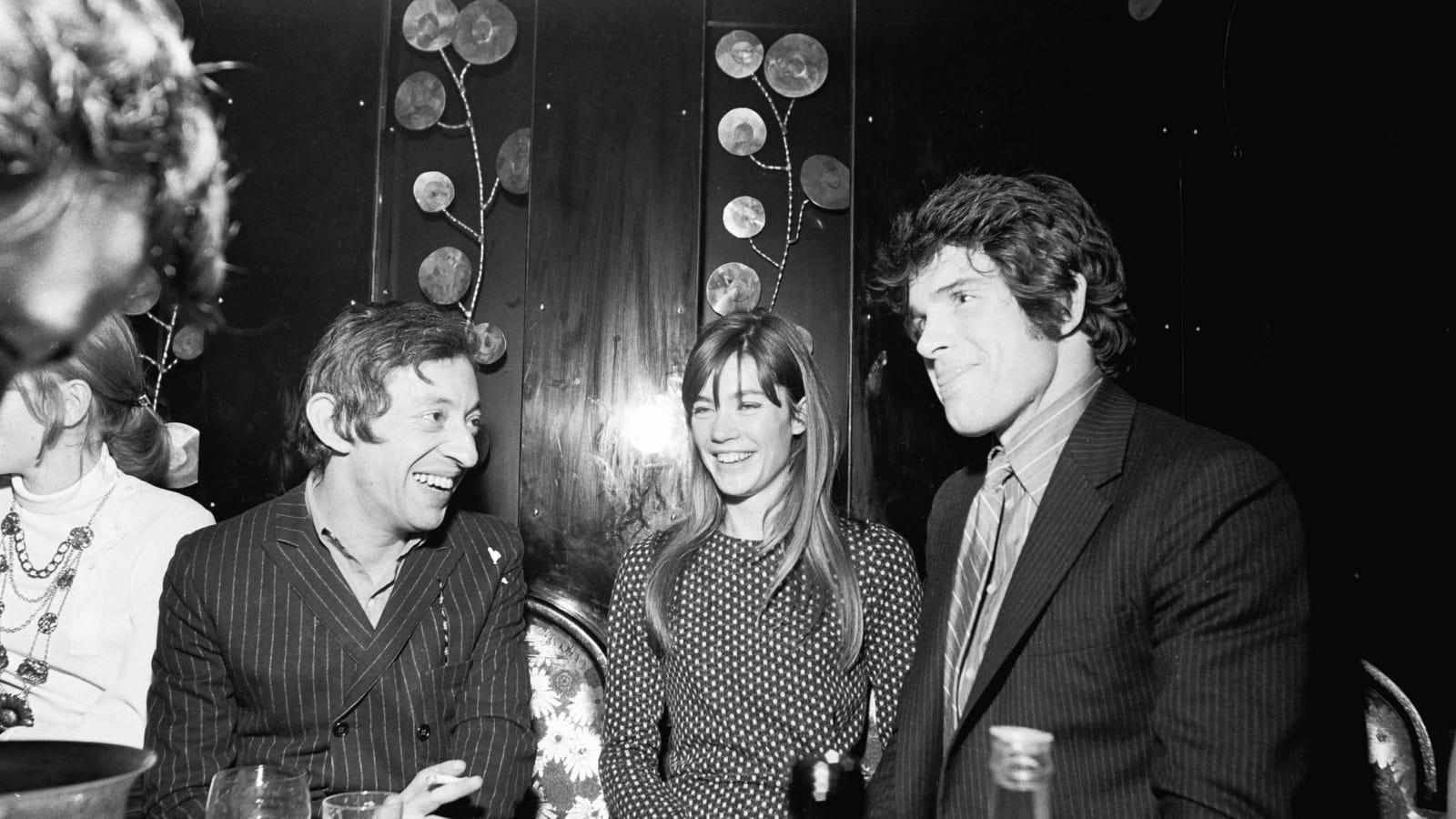  Serge Gainsbourg, Francoise Hardy et Warren Beatty en 1968 