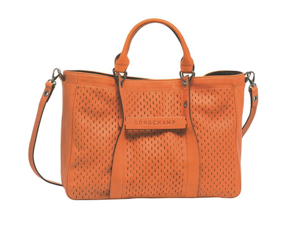 Le sac 3D Perfo orange de Longchamp