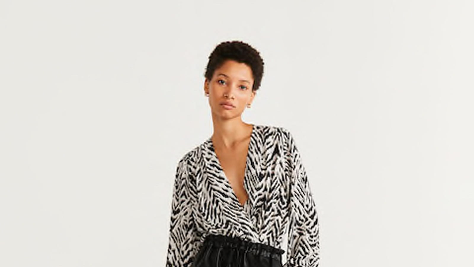 Blouse zébrée Mango 