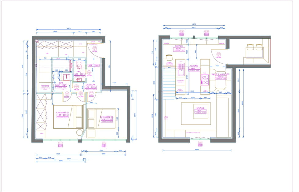 Le plan apr&egrave;s travaux