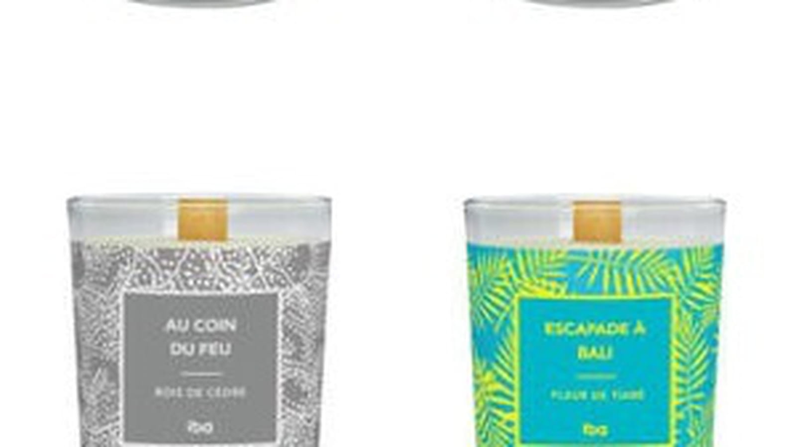 Bougie parfumée à mèche en bois d'Iba