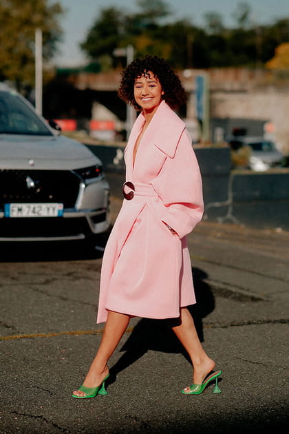 Lena Mahfouf au d&eacute;fil&eacute; Coperni