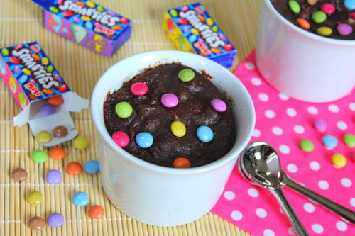 Brownie aux Smarties Façon Mug Cake