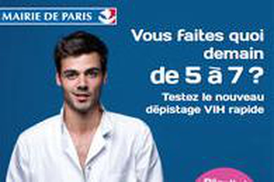Un centre de dépistage rapide du sida à Paris