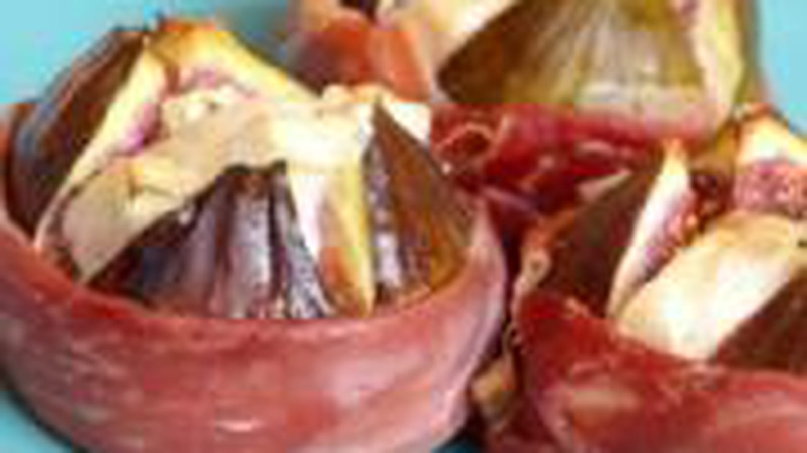 Figues rôties au chèvre et jambon