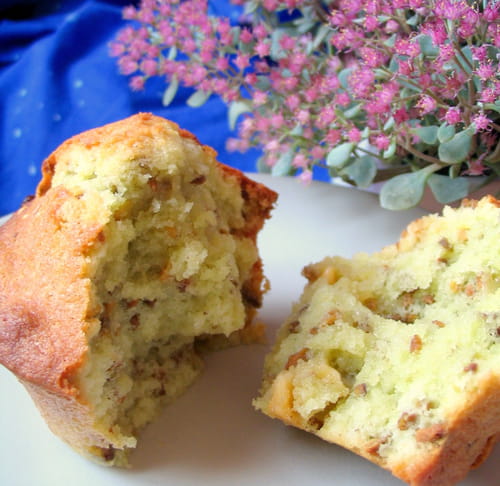 Muffins pistache et chocolat blanc