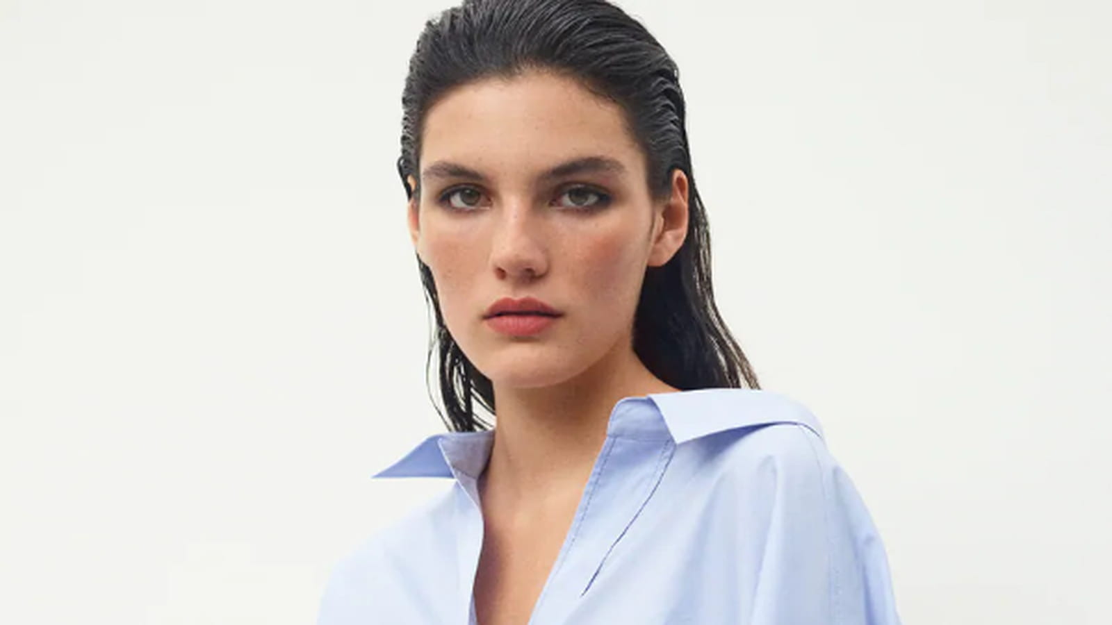 Chemise oversize en popeline