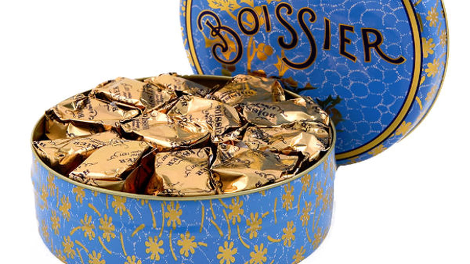 Coffret de marrons glacés de la Maison Boissier