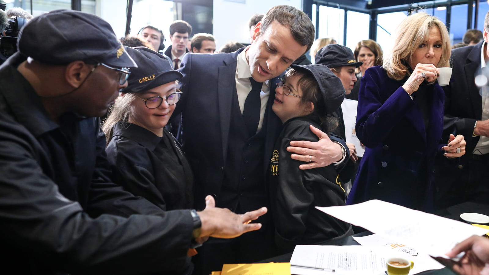 Emmanuel et Brigitte Macron