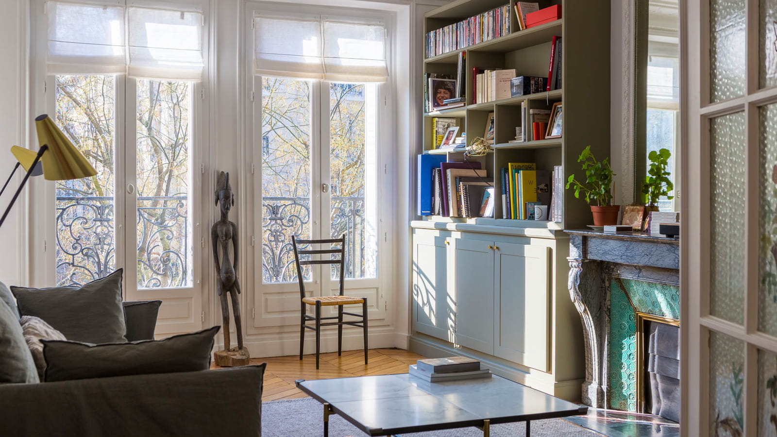 Salon bibliothèque 