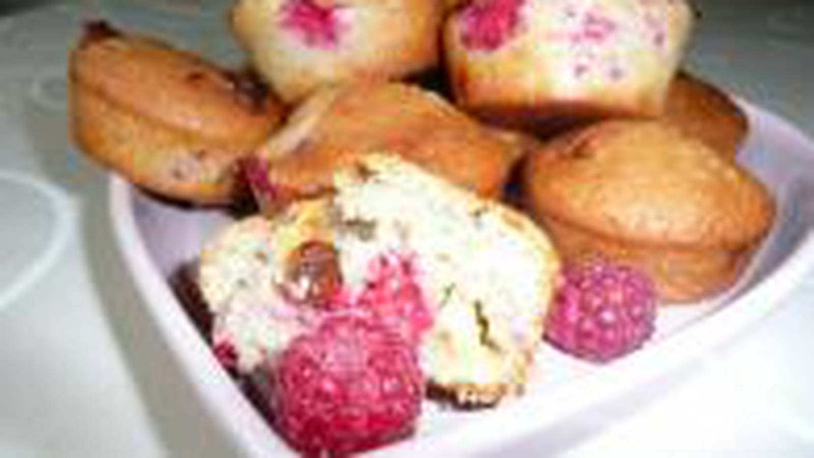 Muffin framboise choco blanc