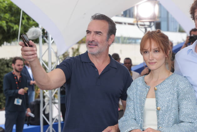 Jean Dujardin et Ana&iuml;s Demoustier au photocall de "Novembre"