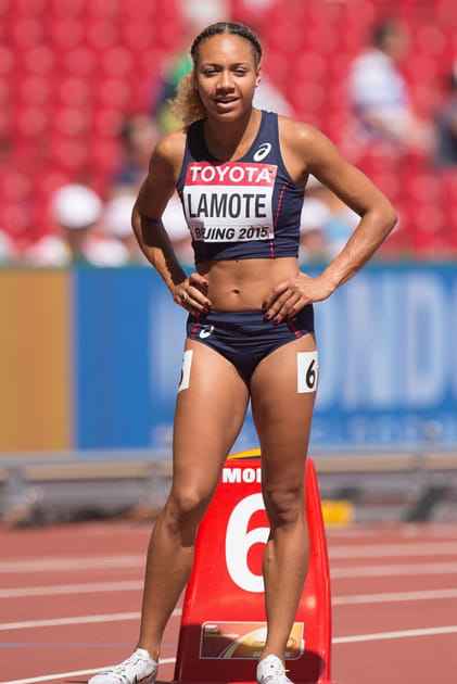 L'athl&egrave;te Renelle Lamote &agrave; P&eacute;kin en 2015